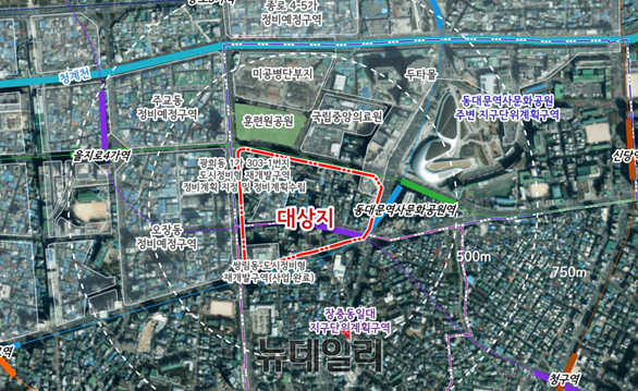 ▲ 중구 광희동 34-1번지 위치도 ⓒ서울시