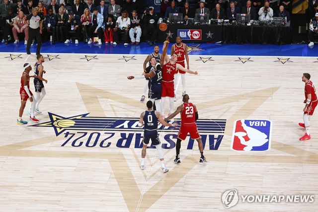 ▲ 2023-2024 NBA 올스타전. 240219 EPA=연합뉴스. ⓒ연합뉴스