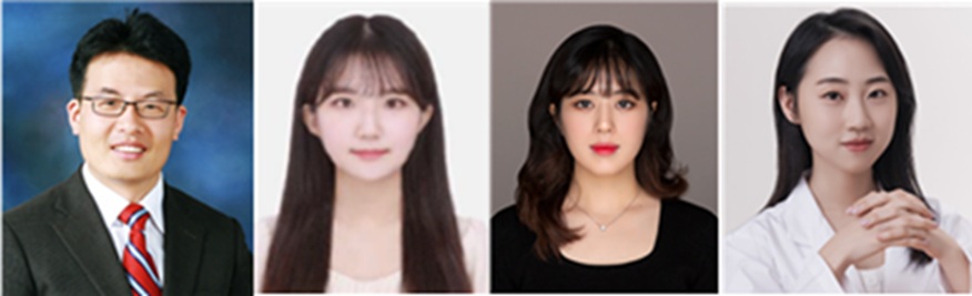 ▲ 왼쪽부터 한양대 이동윤 교수, 임가영 석사과정생, 유채림 석박사통합과정생, 국민대 김하린 교수.ⓒ한양대