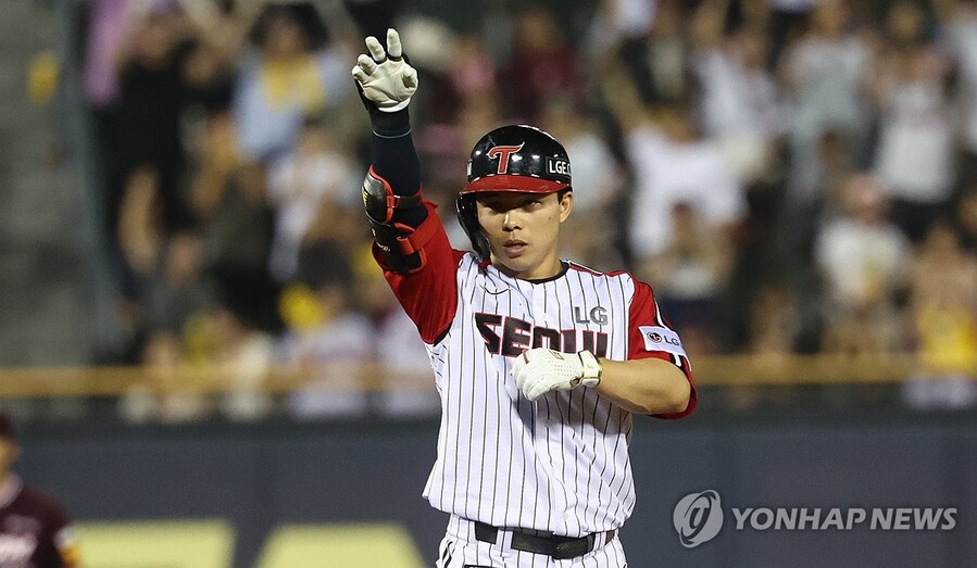 ▲ LG가 문성주의 만루홈런을 앞세워 kt에 10-8 승리를 거뒀다.ⓒ연합뉴스 제공