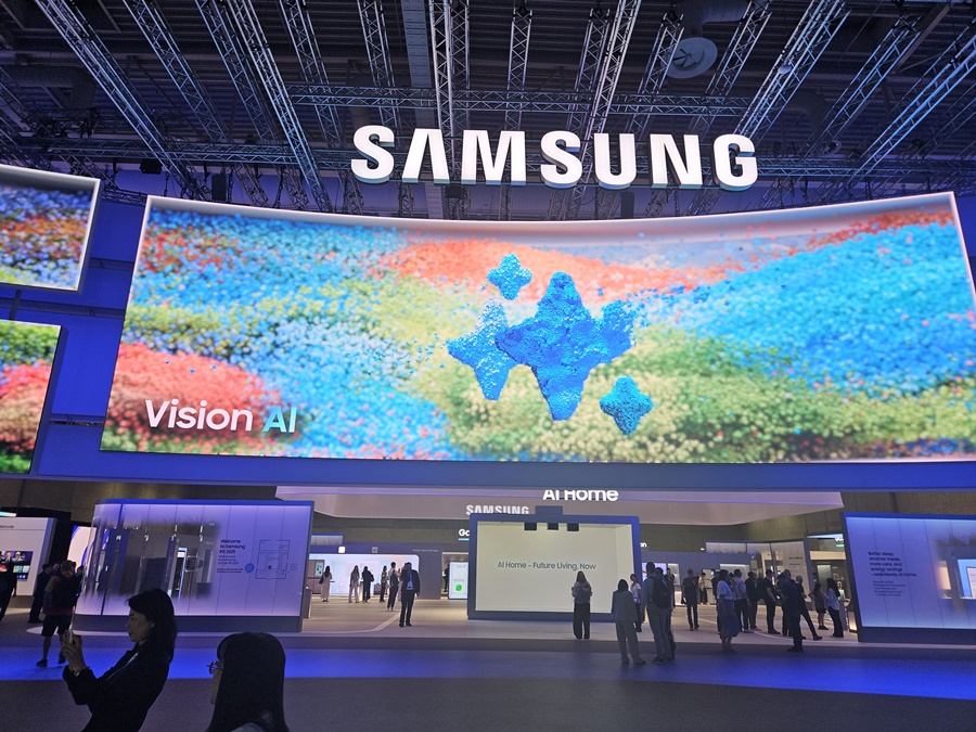 ▲ 삼성전자가 IFA 2025에서 구현한 단독 전시 부스 전경ⓒ윤아름 기자