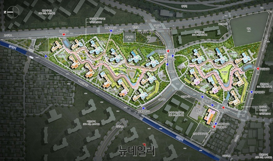 ▲ 이문·휘경 재정비촉진지구 이문4구역 주택재개발 정비사업 배치도 ⓒ서울시