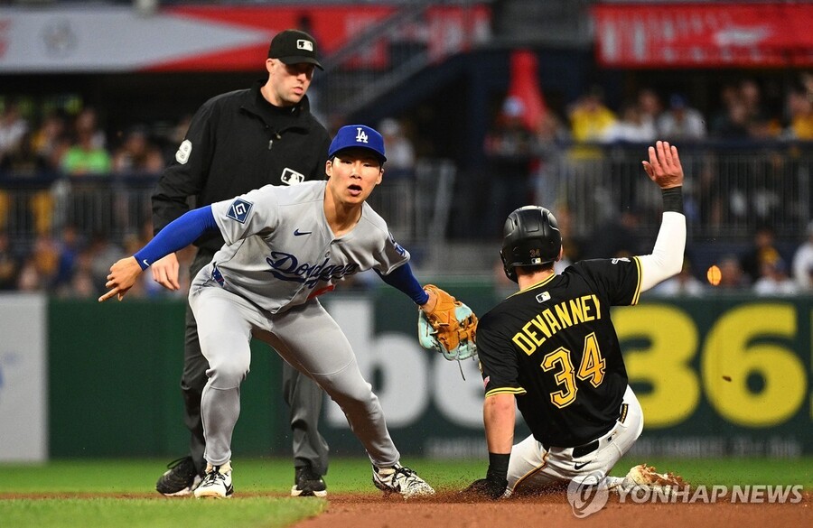 ▲ 다저스 김혜성이 부상에서 복귀해 선발로 나섰지만 무안타로 침묵했다.ⓒ연합뉴스 제공