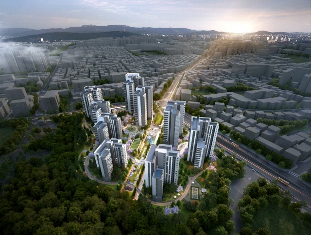 ▲ 광교 A17블록 조감도ⓒ동부건설