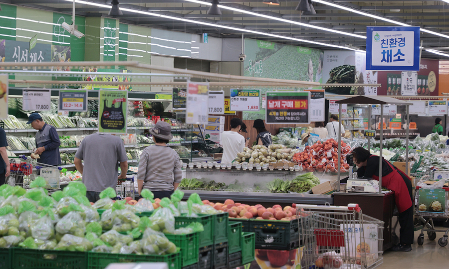 ▲ 한 대형마트에서 시민들이 장을 보고 있다. ⓒ연합뉴스