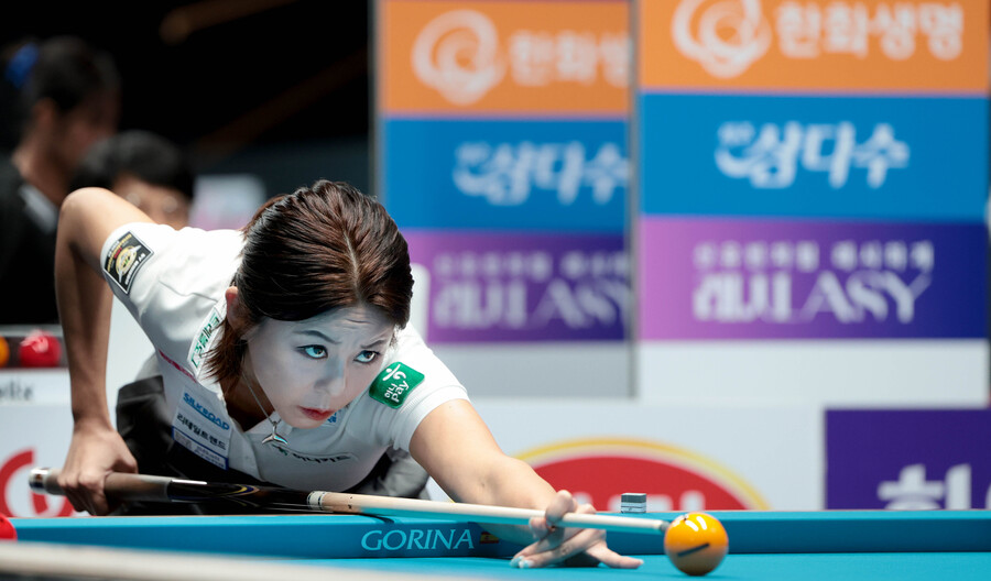 ▲ 김가영과 스롱이 결승에서 맞붙는 최고 빅매치가 성사됐다.ⓒPBA 제공