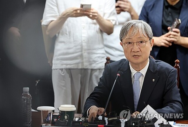 ▲ 이찬진 신임 금융감독원장이 지난달 28일 서울 중구 은행회관에서 열린 은행장 간담회에서 모두발언 하고 있다. ⓒ연합뉴스