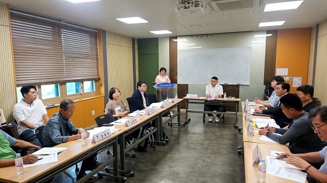 ▲ 국가하천 배수영향구간 하천환경정비사업 보상협의회ⓒ평택시 제공