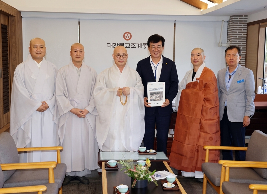 ▲ 조계종 총무원 방문ⓒ장흥군 제공