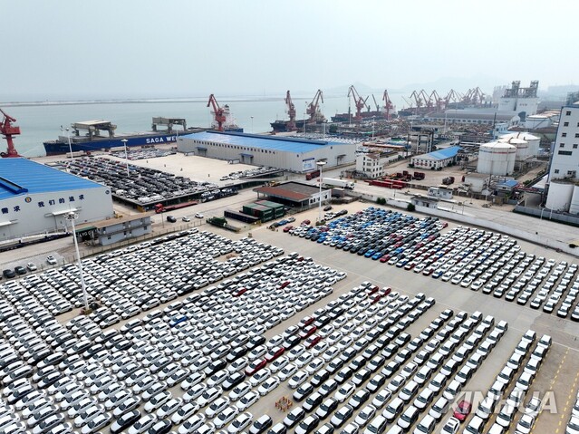 ▲ 중국 동부 장쑤성 롄윈강시의 한 수출항. 출처=신화ⓒ연합뉴스