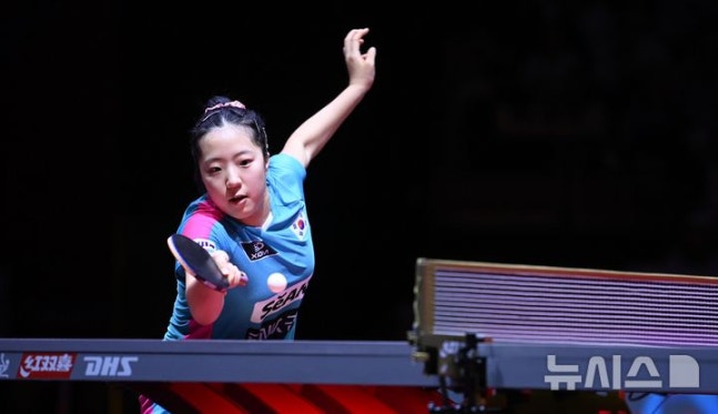 ▲ 신유빈이 2025 WTT 마카오 챔피언스에서 일보의 오도에 통한의 2-3 역전패를 당했다.ⓒ뉴시스 제공