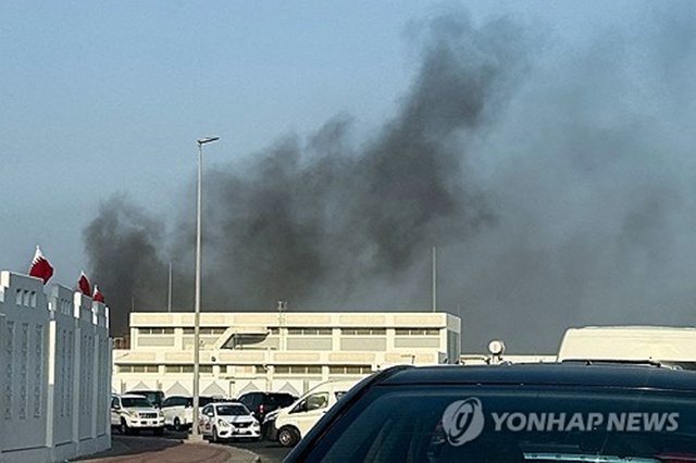 ▲ 이스라엘 공습에 연기가 피어오르는 카타르 수도 도하 모습. 250910 로이터 연합뉴스 자료사진. ⓒ연합뉴스