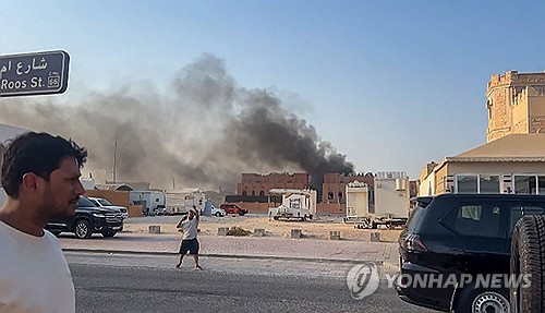 ▲ 이스라엘군 공습을 받은 카타르 수도 도하의 한 주거지역. ⓒ연합뉴스