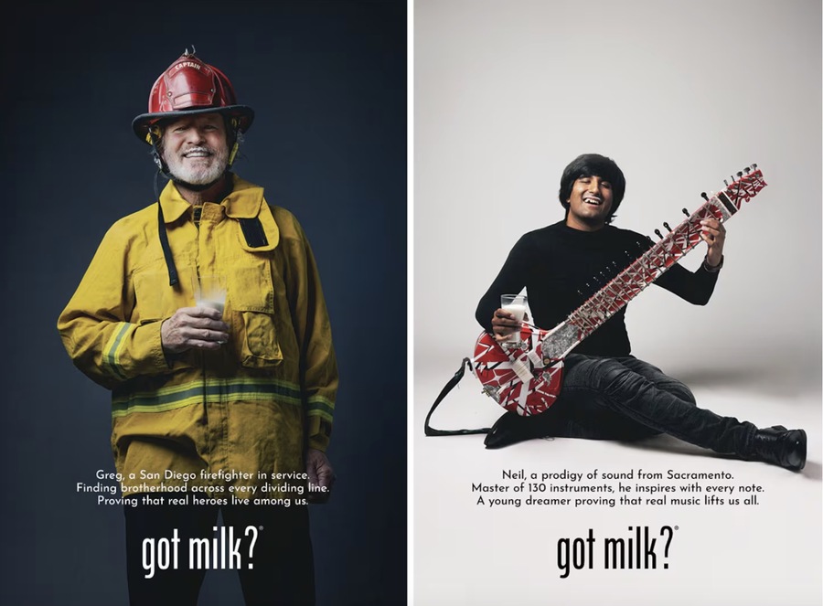 ▲ 올해로 30주년을 맞은 'Got Milk? 우유 수염' 캠페인. ©CMPB