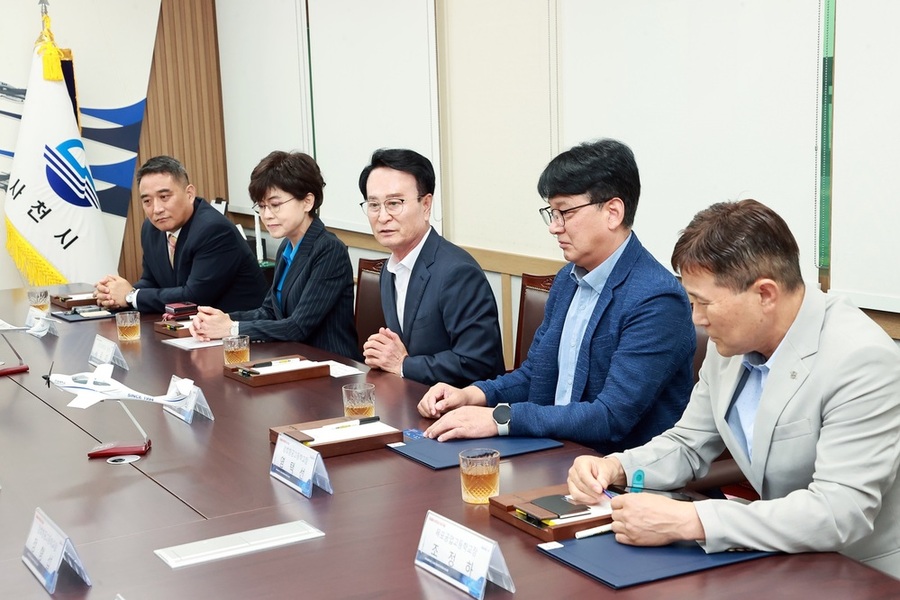 ▲ 금파공고, 사천시·초당대·항공특성화고와 업무협약 체결ⓒ광주시교육청 제공