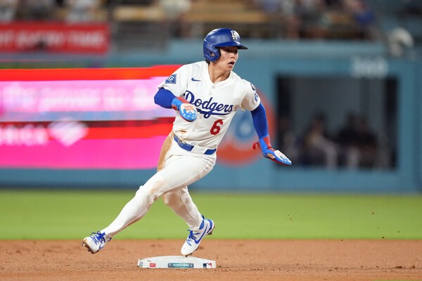 ▲ 다저스 김혜성이 8회 말 대타로 출전해 침묵했고, 팀은 9-0 대승을 챙겼다.ⓒ연합뉴스 제공