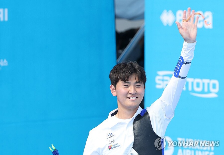 ▲ 김제덕이 한국 선수 중 유일하게 세계선수권 4강에 올랐다.ⓒ연합뉴스 제공