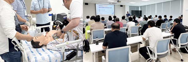 ▲ 보건복지부·국립중앙의료원 주최로 취약지역 응급의료 의사 1차 교육이 실습 중심 프로그램으로 진행됐다.ⓒ충남대병원