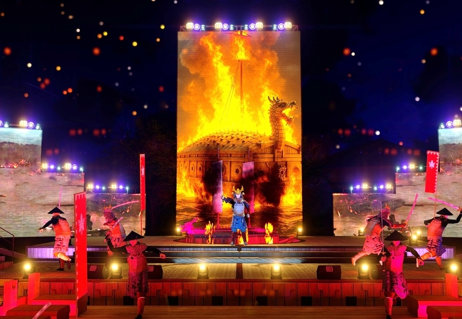 ▲ 명량대첩축제-개막식 주제공연 예시(디지털 액션활극 해전)ⓒ전라남도 제공 ▲ 명량대첩축제-개막식 주제공연 예시(디지털 액션활극 해전)ⓒ전라남도 제공