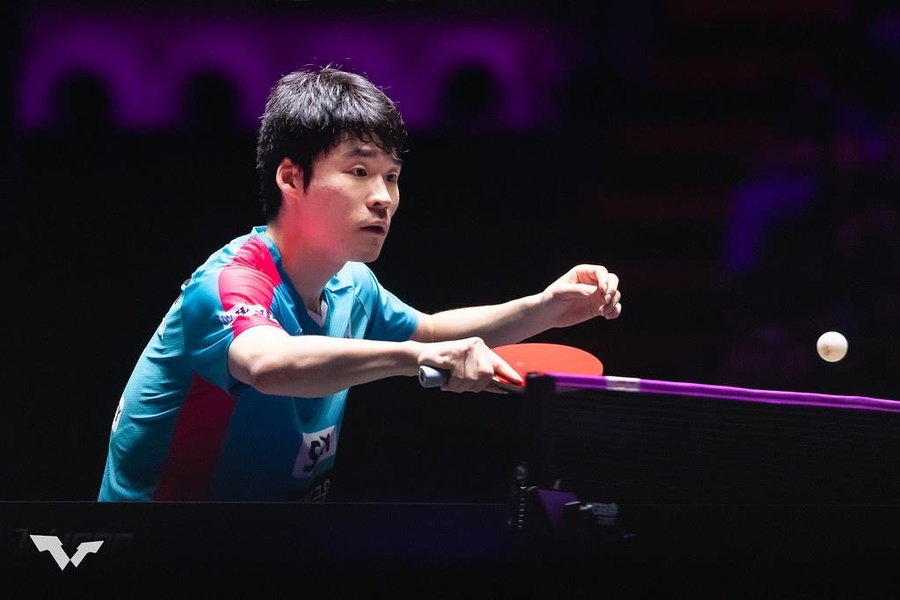 ▲ 장우진이 WTT 챔피언스 마카오에서 결승 진출에 실패했다.ⓒWTT 제공