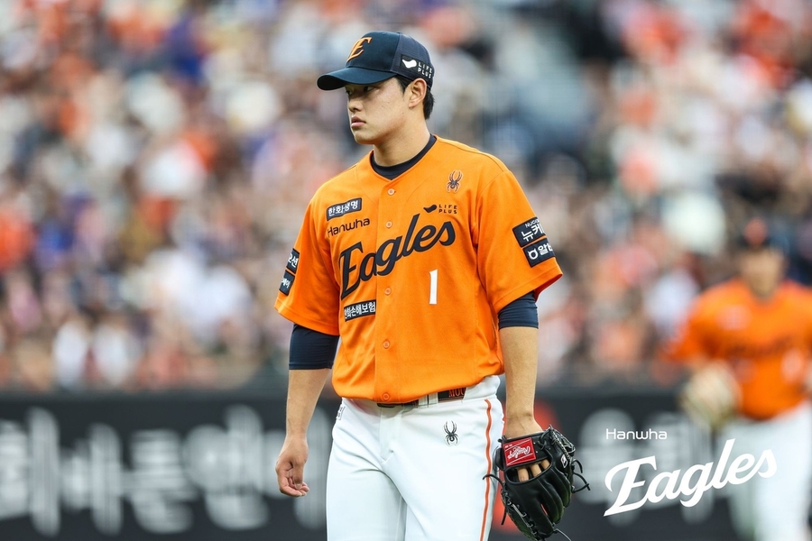 ▲ 한화 문동주가 무너졌고, 한화는 패배했다. LG와 격차는 3.5경기로 벌어졌다.ⓒ한화 이글스 제공