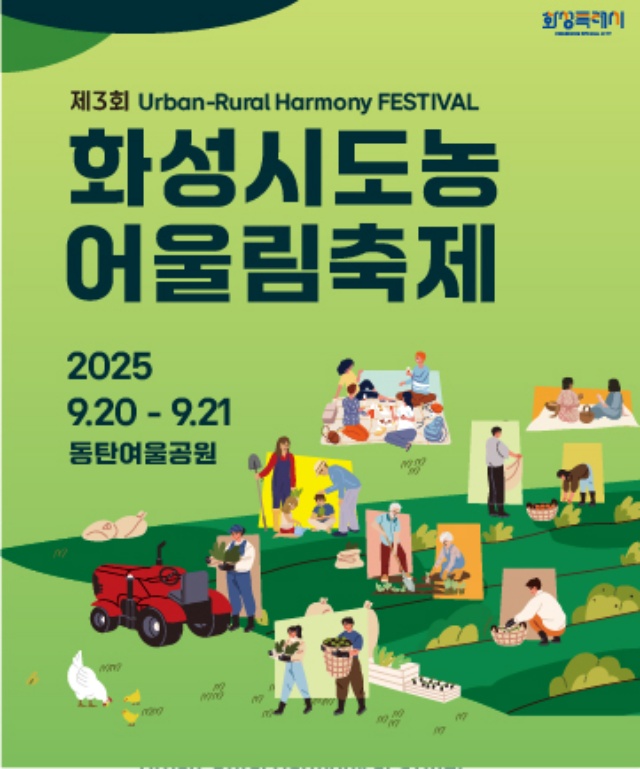 ▲ ‘제3회 도농어울림축제’포스터ⓒ화성시 제공