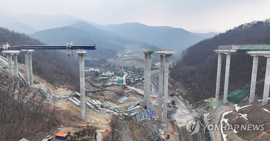 ▲ 안성 고속도로 건설현장 붕괴사고 ⓒ연합뉴스