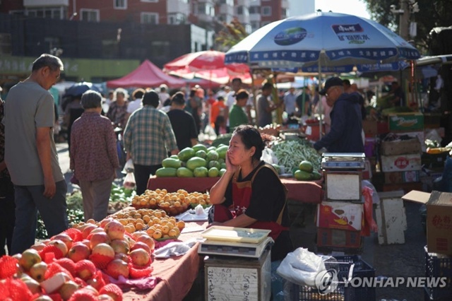 ▲ 중국 선양의 한 시장 모습. 250910 AFP 연합뉴스 자료사진. ⓒ연합뉴스