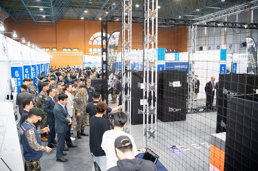 ▲ 제2회 드론봇 전투경연대회 장면ⓒ