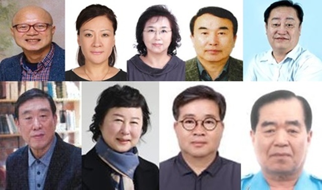 ▲ 제40회 안양시민대상 수상자 (윗줄 왼쪽부터)황인두·최수연·홍영란·정재성·안교영 씨, (아랫줄 왼쪽부터)함학기·황인경·방극안·김영식 씨. ⓒ안양시 제공