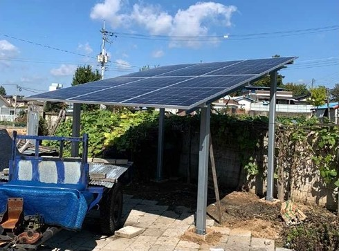 ▲ 금산군이 추진 중인 신재생에너지 설치사업은 현재 공정률 80%를 기록했다. ⓒ금산군