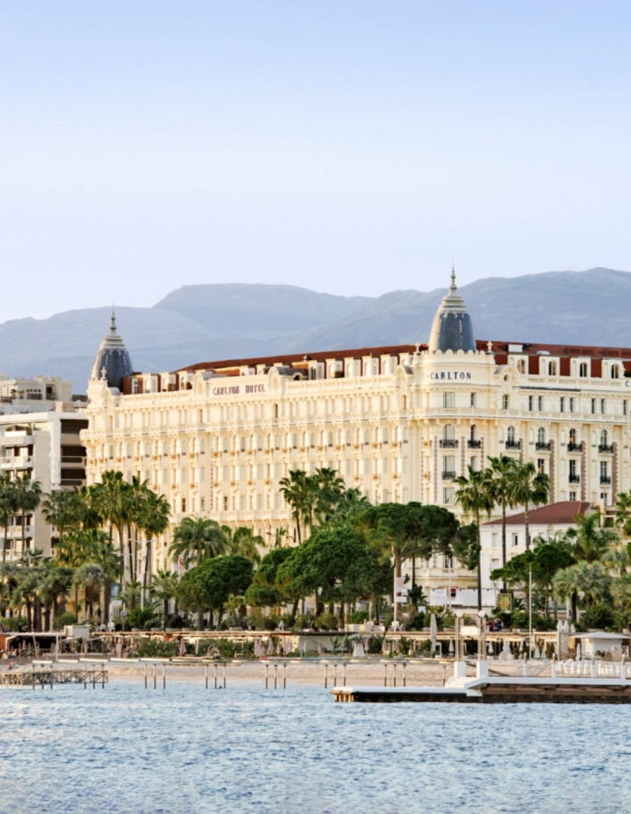▲ 프랑스 칸의 상징이 된 칼튼 호텔 전경. ©Carlton Cannes