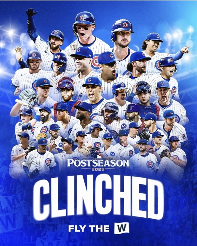 ▲ 미국프로야구 메이저리그 시카고 컵스가 5년 만에 가을야구 그라운드를 밟는다. 250918 사진=컵스 인스타그램 갈무리. ⓒcubs