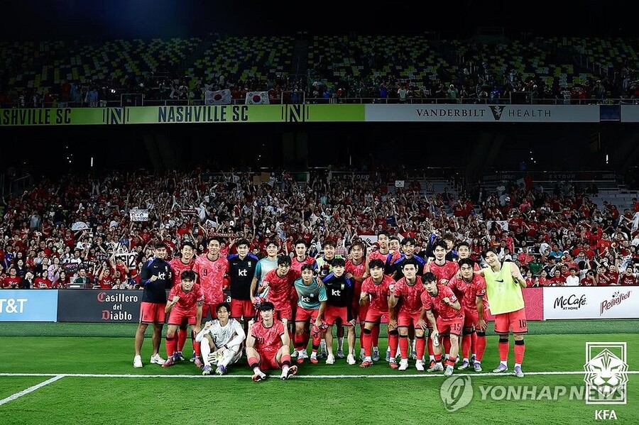 ▲ 한국 축구대표팀이 FIFA 랭킹 23위를 유지했다.ⓒ대한축구협회 제공