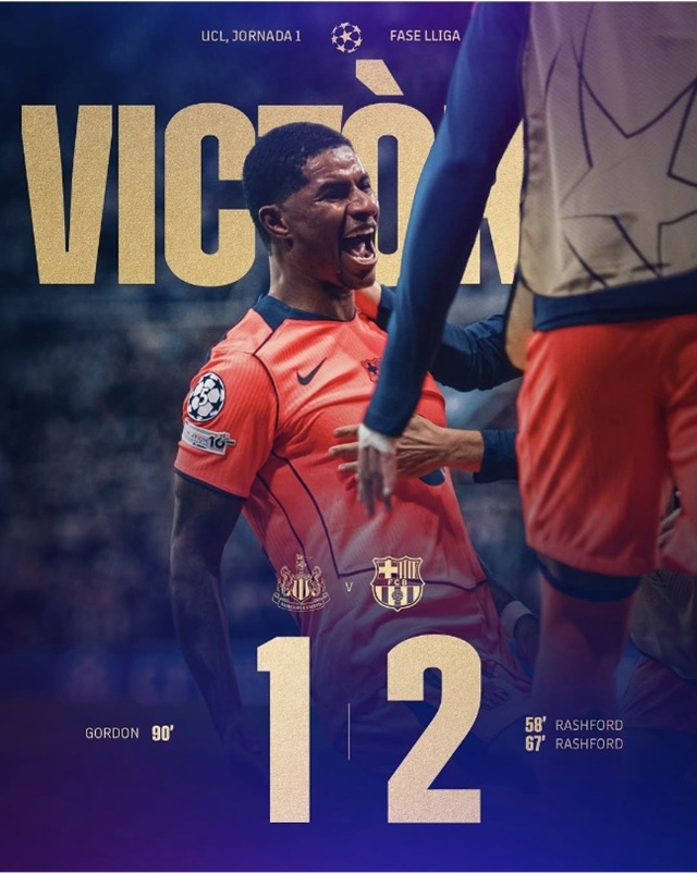 ▲ FC 바르셀로나가 뉴캐슬 유나이티드 FC를 제압했다. 250919 사진=바르셀로나 인스타그램 갈무리. ⓒfcbarcelona