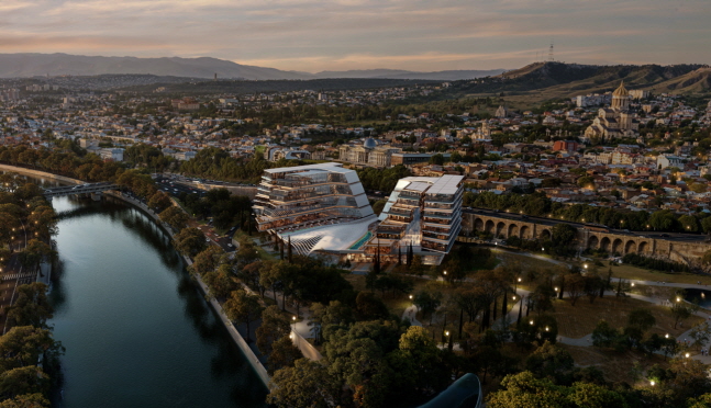 ▲ 트빌리시 호텔 조감도. ⓒ희림