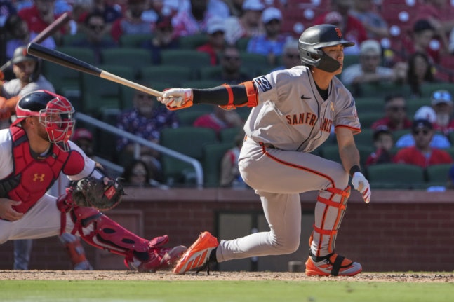 ▲ 샌프란시스코 이정후가 7경기 연속 침묵했고, 다저스 김혜성은 4경기 연속 결장했다.ⓒ연합뉴스 제공