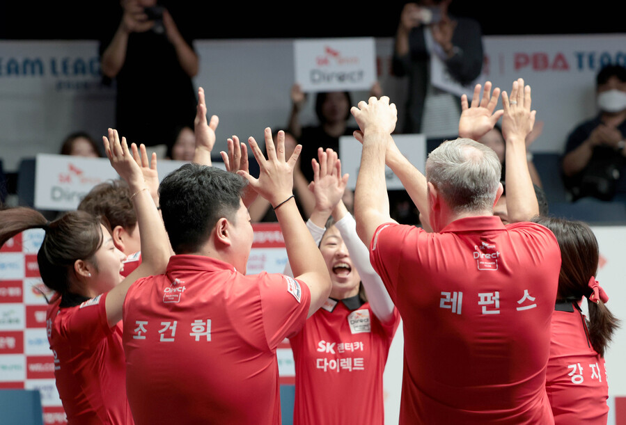 ▲ SK렌터카가 크라운해태를 꺾고 파죽의 5연승을 달렸다.ⓒPBA 제공