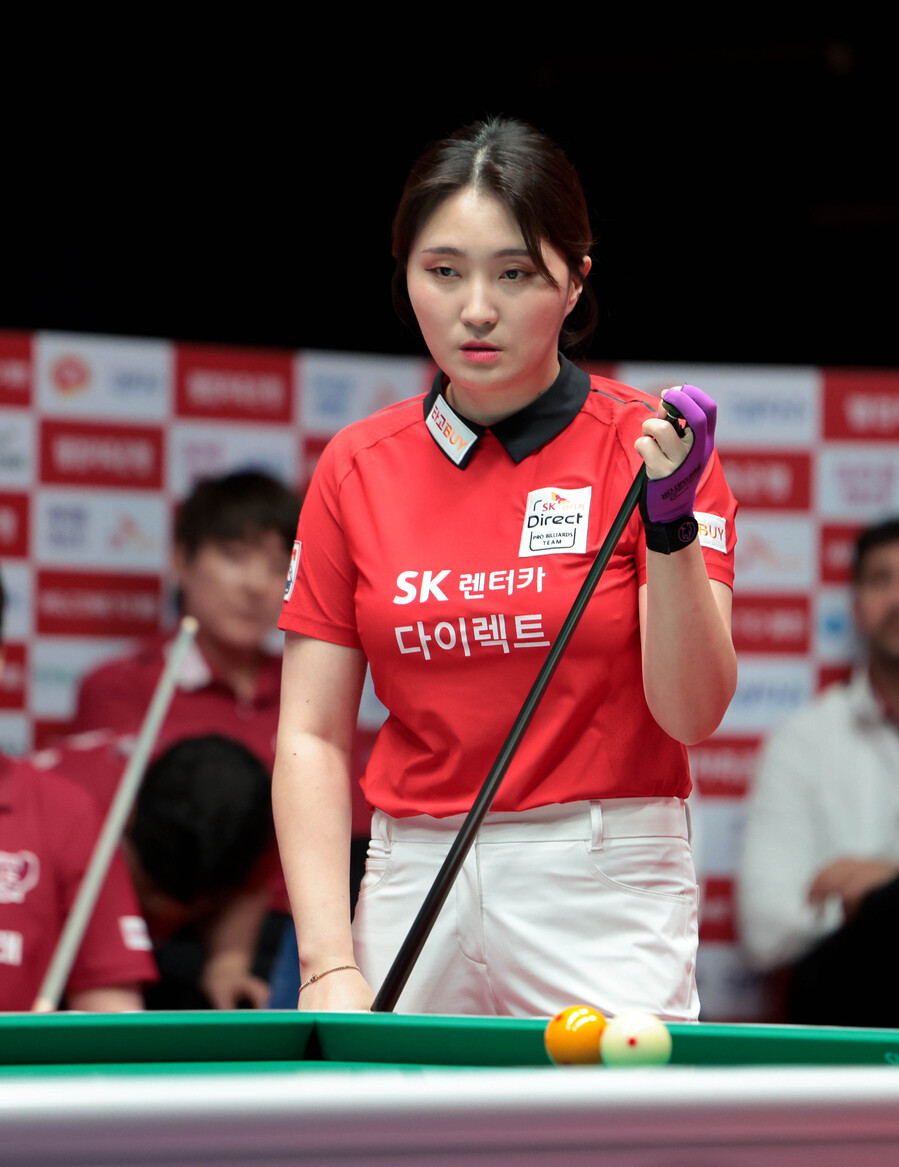 ▲ 강지은 활약을 앞세운 SK렌터카가 7연승 행진을 달리며 PBA 팀리그 3라운드 '조기 우승'을 확정했다.ⓒPBA 제공