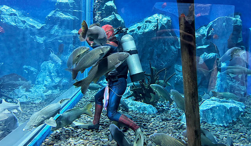 ▲ 충북아쿠아리움 내부 모습.ⓒ괴산군 홈페이지 캡처