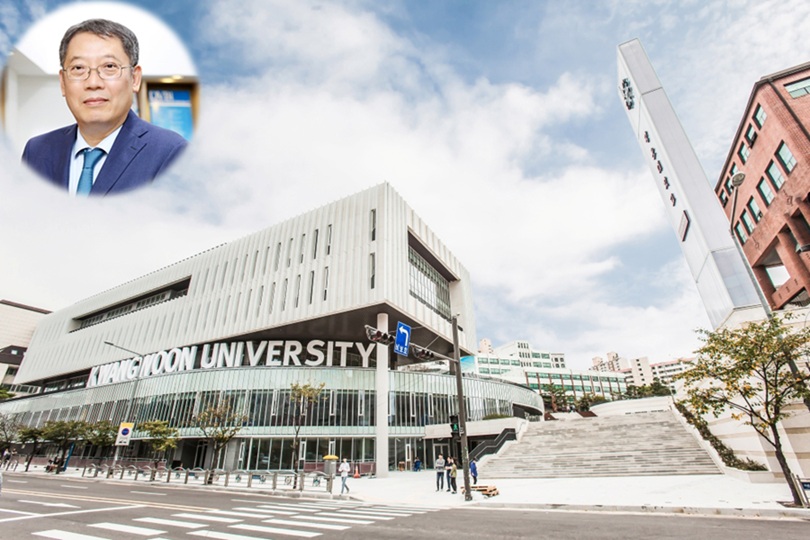 ▲ 광운대학교 전경. 좌측 상단은 윤도영 총장.ⓒ광운대