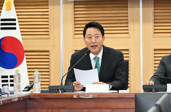 ▲ 오세훈 서울시장이 22일 국회의원회관에서 열린‘내일이 더 기대되는 서울- 신속통합기획, 무엇을 바꾸었는가’ 토론회에서 발언하고 있다.