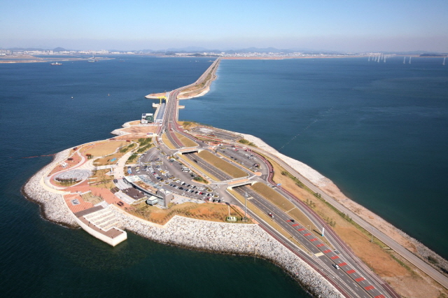 ▲ 시화조력발전소 전경. ⓒ대우건설