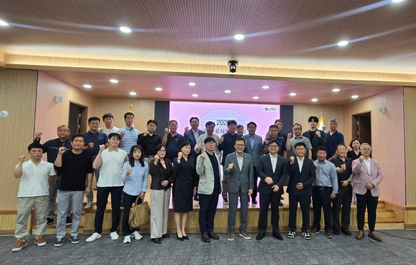 ▲ 인천 연수구는 지난 22일 제2청사에서 관내 공사업체 대표들과 첫 소통 간담회를 개최했다. ⓒ연수구 제공
