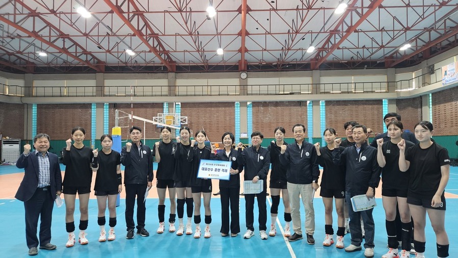 ▲ 광주시의회 의원 광주체고 방문 격려ⓒ광주시체육회 제공