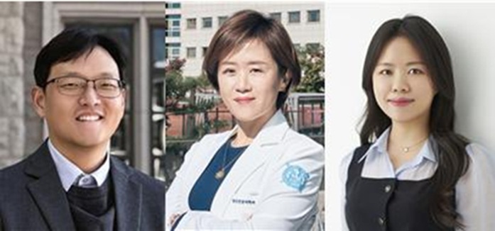 ▲ 연구진. 왼쪽부터 고려대 바이오시스템의과학부 안준용 교수, 분당서울대병원 정신건강의학과 유희정 교수, 고려대 김수휘 박사과정(제1저자).ⓒ고려대