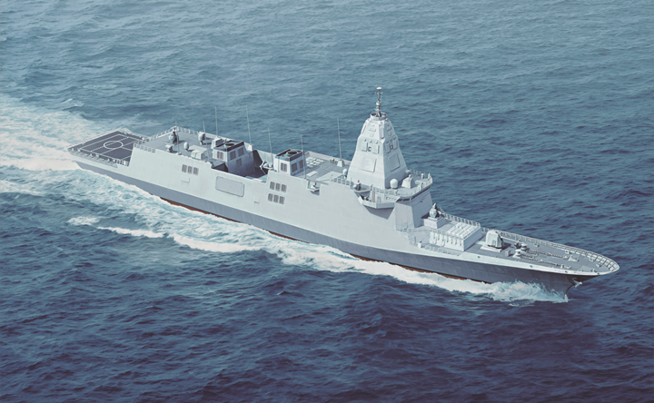 ▲ HD현대가 공개한 한국형 차세대 구축함 조감도 ⓒHD현대