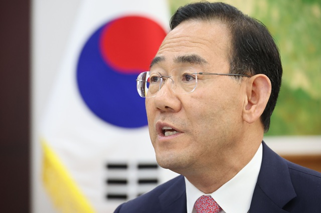 ▲ 주호영 국회부의장이 25일 서울 여의도 국회에서 열린 현안관련 기자간담회에서 취재진의 질문에 답변하고 있다.ⓒ뉴시스