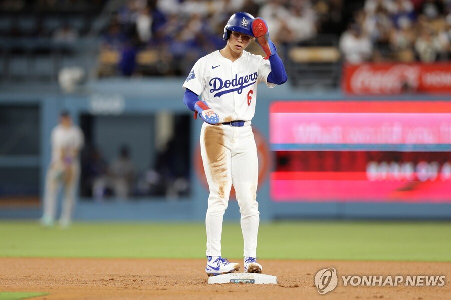 ▲ 다저스 김혜성이 11일 만에 타격 기회를 잡았으나 삼진으로 물러섰다.ⓒ연합뉴스 제공