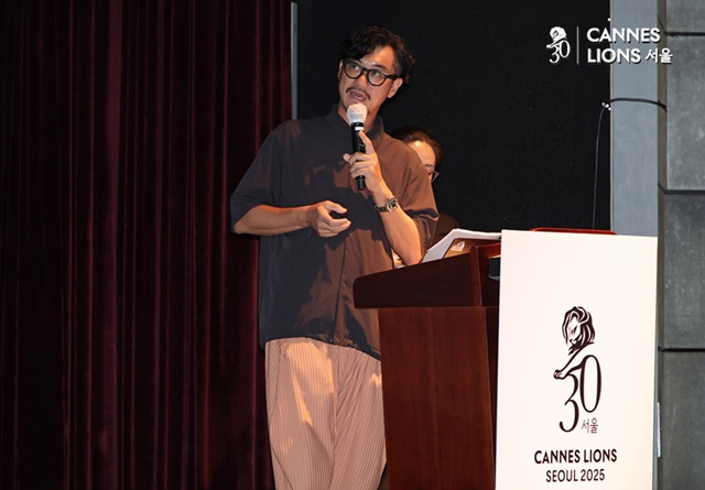 ▲ 나오키 타나카(Naoki Tanaka) 덴츠랩 최고크리에이티브책임자(CCO). 250926 사진=정상윤 기자. ⓒ뉴데일리